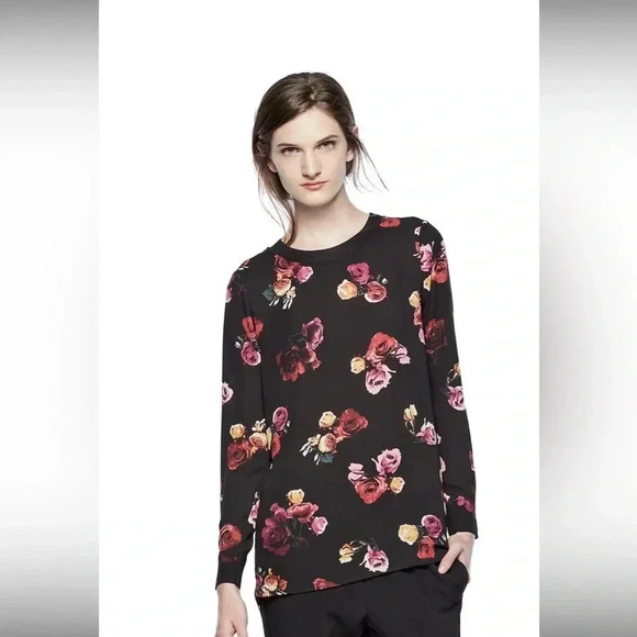 Thakoon for DesigNation Floral High-Low Hem Top XL - Picture 1 of 4
